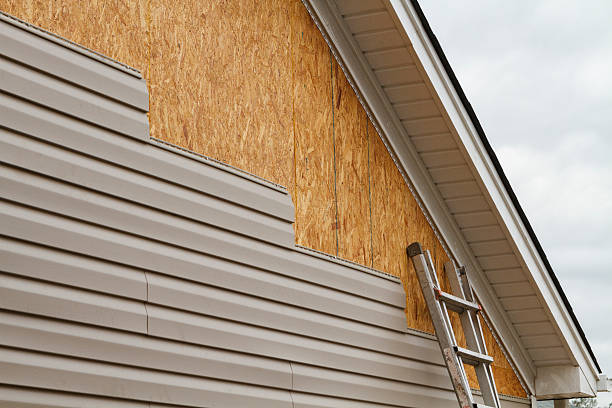 Professional Siding Installation technician working in Brandamore, PA